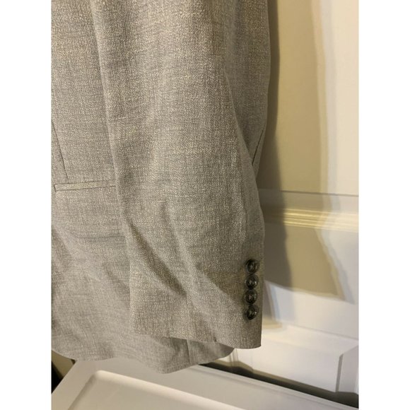 Jos A Bank Men’s Sz 41R Linen‎ Wool Sport Coat Blazer Jacket Gray - Picture 6 of 9